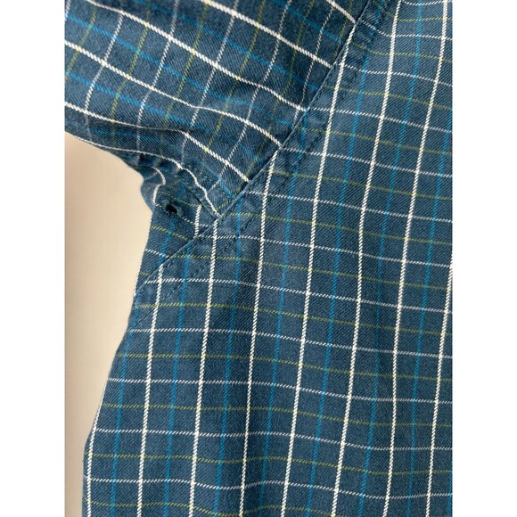 Ariat Pro Series Button Down Shirt Mens XLarge  Blue Long Sleeve Check - Picture 12 of 13